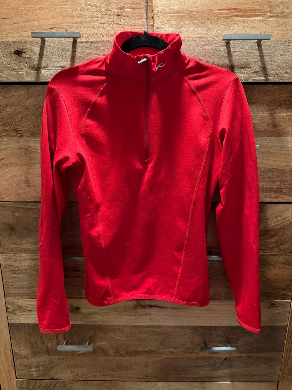Women’s Red Quarter-Zip Performance Top